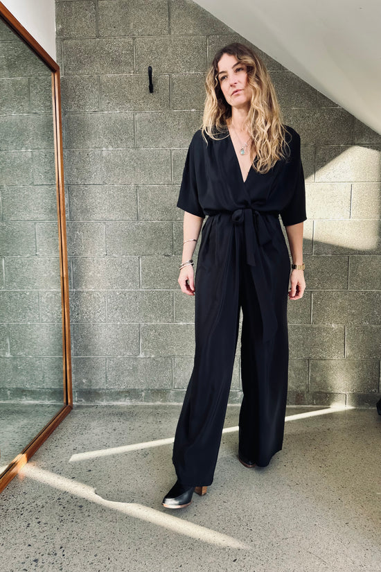 Image Title Silk Crepe De Chine Blackmore Jumpsuit